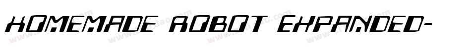 Homemade Robot Expanded字体转换